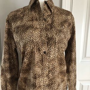 JONES NY leopard print top   Size S
